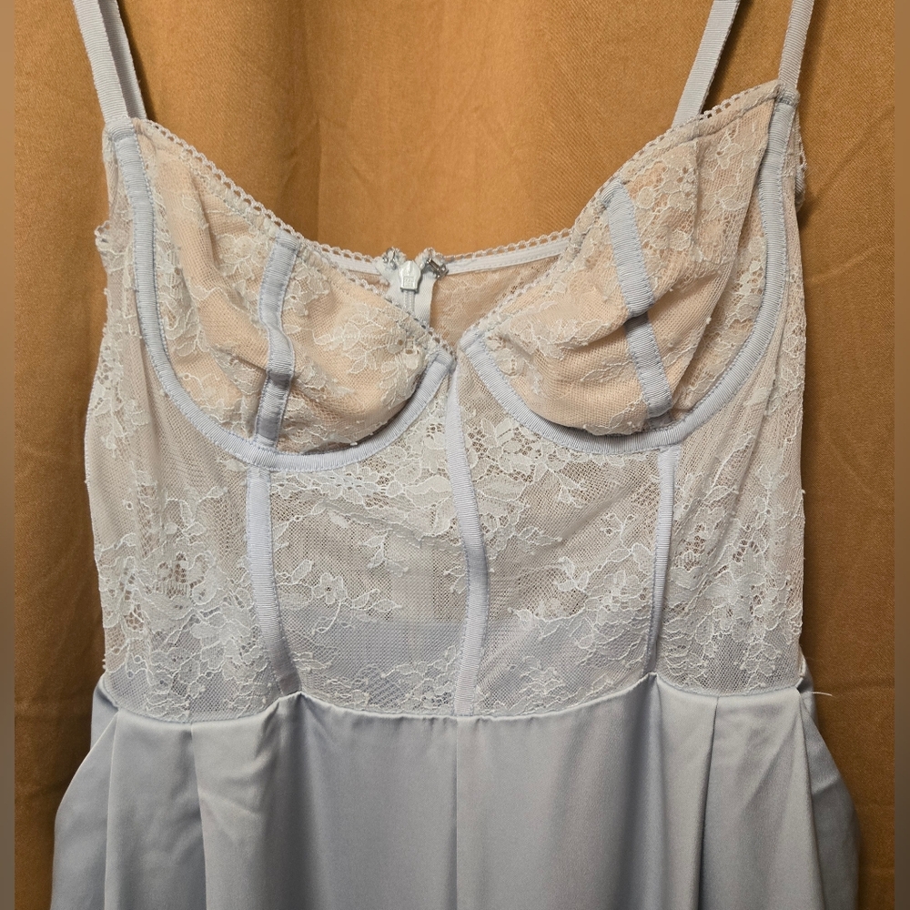 Anthropologie Katie May size large light blue Tink Lace Jumpsuit - Picture 3 of 6